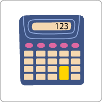 A calculatorUne calculatrice