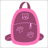 A rucksackUn sac à dos