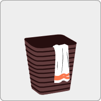 Un panier à linge