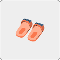Une paire de pantoufles
