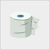 Un rouleau de papier toilette